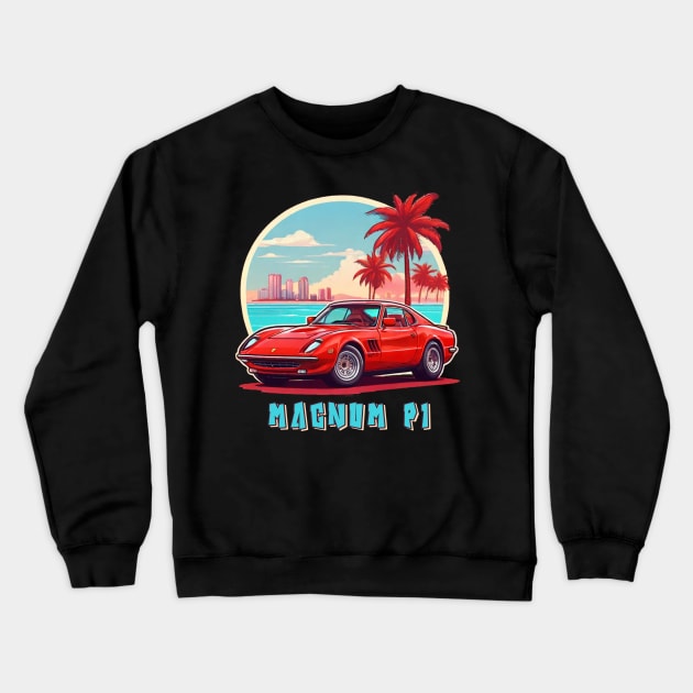 Magnum pi Crewneck Sweatshirt by Moulezitouna